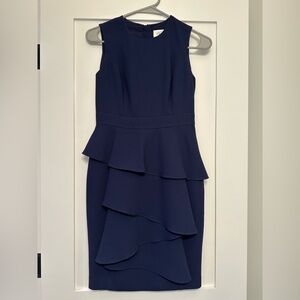 Elegant Navy Sleeveless Dress